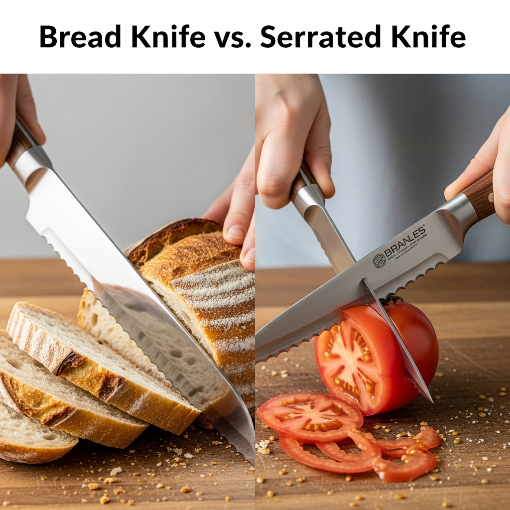 Bread Knife vs. Serrated Knife