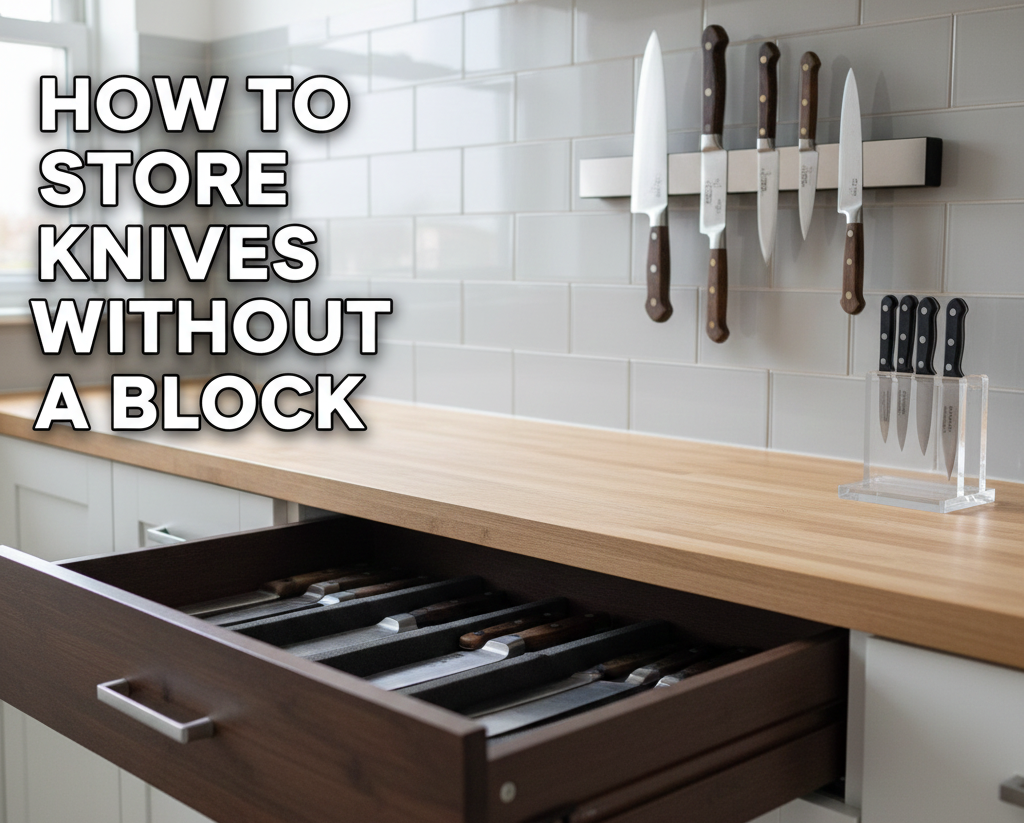 How to store knives without a block