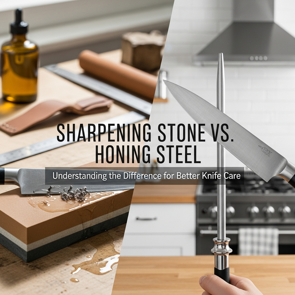 Sharpening Stone vs. Honing Steel