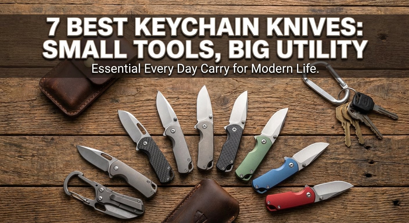 Collection of the best keychain knives for EDC