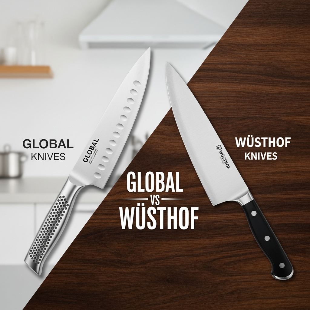 Global vs Wüsthof: Monobloc Steel vs Riveted Tang in Daily Kitchen Use