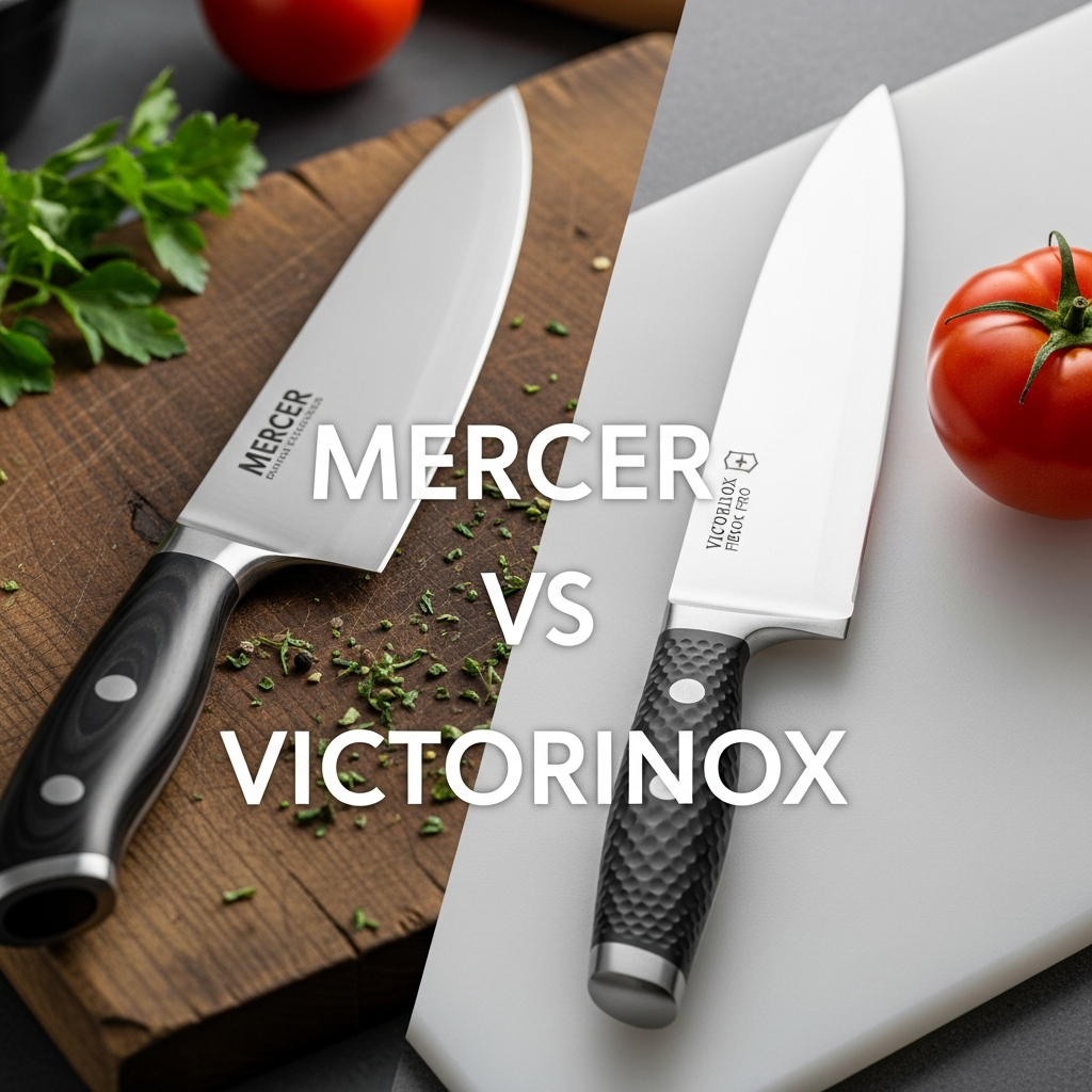 Mercer vs Victorinox: Millennia vs Fibrox Steel and Edge Retention Compared