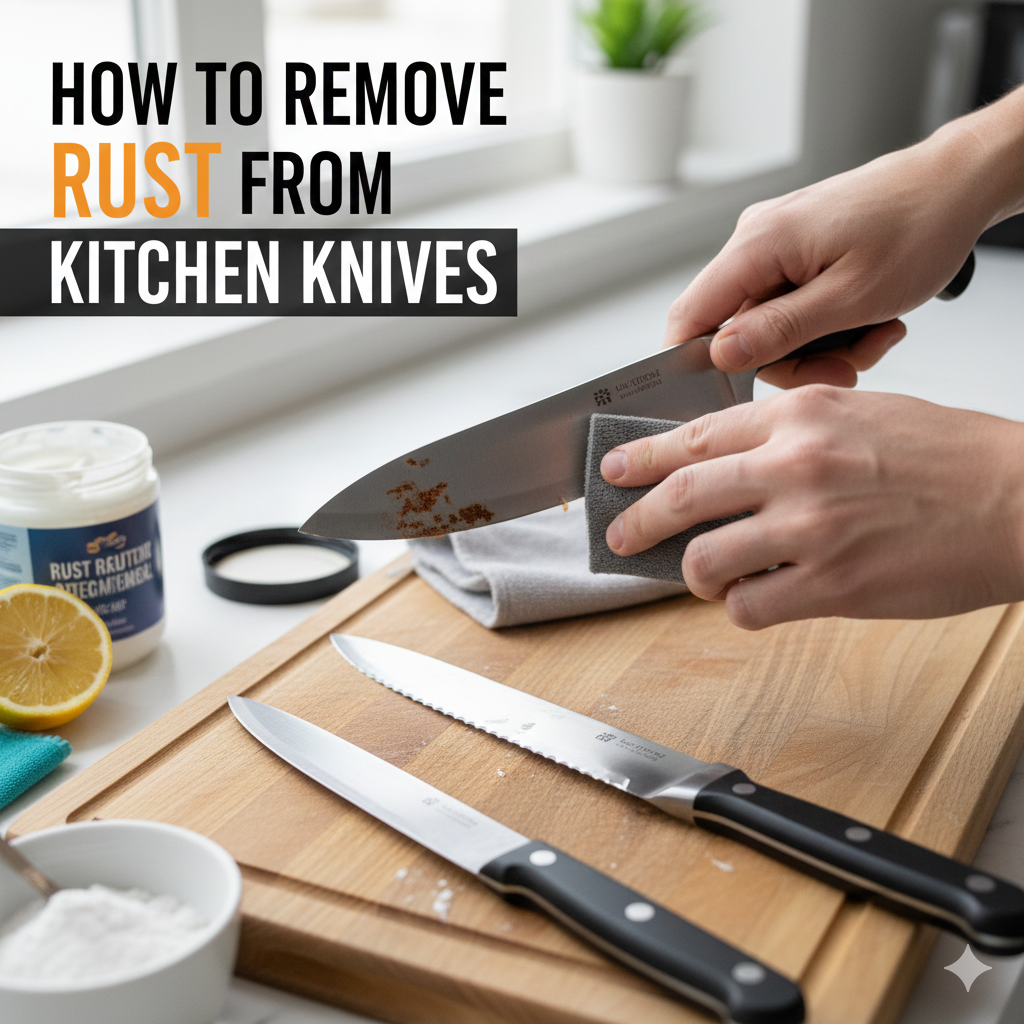 Remove Rust from Kitchen Knives: Baking Soda Paste vs Vinegar Soak (What Works Best)
