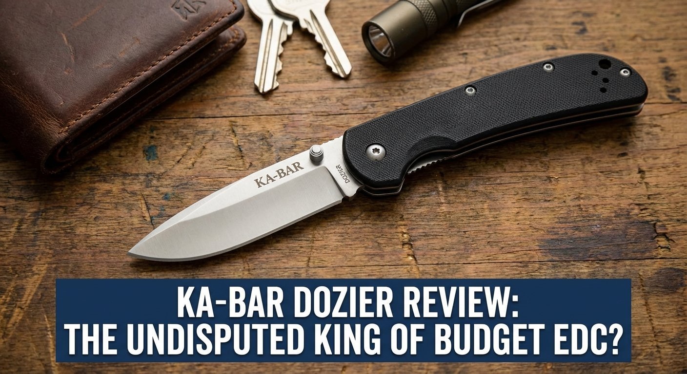 Ka-Bar Dozier Review: AUS-8A Hollow Grind Performance &#038; Edge Retention
