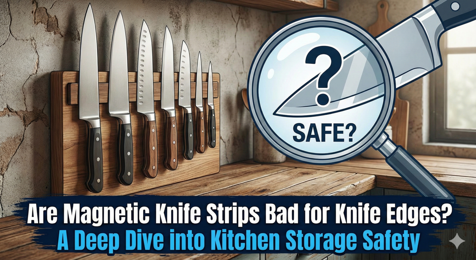Magnetic Knife Strip Edge Damage: Why Wood-Encased Bars Prevent Chipping