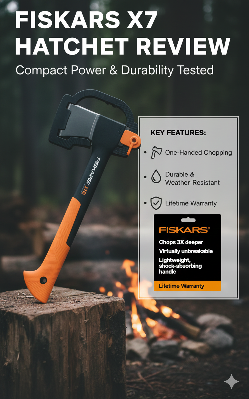 Fiskars X7 Hatchet Review: How FiberComp Handles Overstrike Abuse