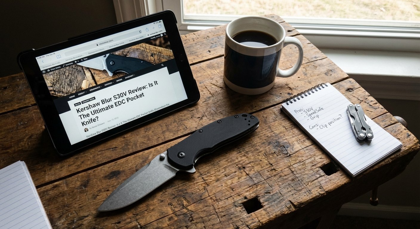 Kershaw Blur S30V Edge Retention Test: 50ft Cardboard &#038; Real-World Results